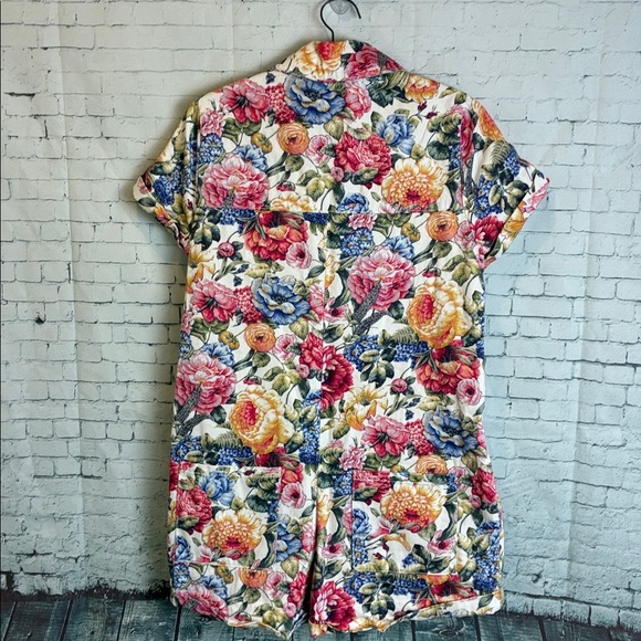 Show Me Your Mumu Range Cotton Romper Multi Floral Print Sz M Bohemian Feminine - Picture 12 of 16